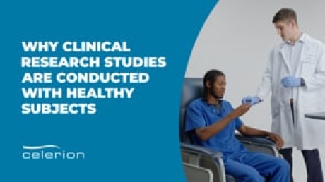 Why are clinical research studies conducted with healthy subjects?